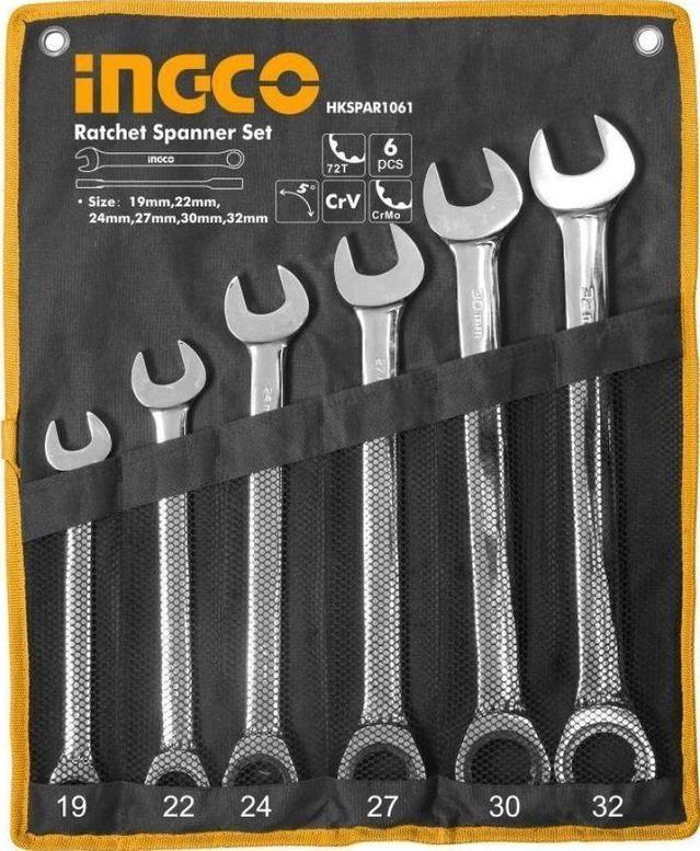 BỘ 6 CỜ LÊ MIỆNG VÒNG HAI CHIỀU INGCO HKSPAR1061 - HÀNG CHÍNH HÃNG