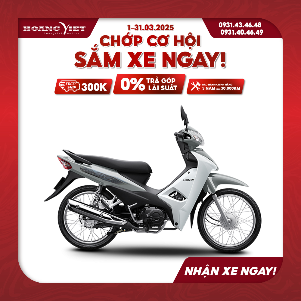 Xe Máy Honda Wave Alpha 2025 - Phiên Bản Cổ Điển