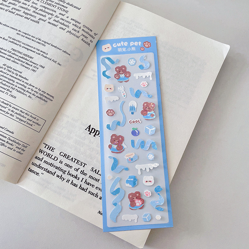 Sticker Ruy Băng Lắp LánhTrang Trí Sổ Bullet Journal