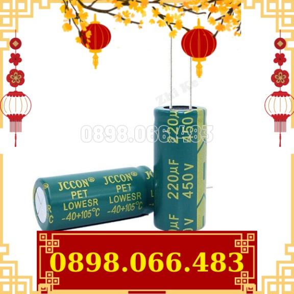1 Chiếc Tụ Điện Nhôm Esr Thấp 450 V 220 Uf 18*40 Mm Tụ Điện 220 Uf 450 V Tần Số Cao 20% mới về
