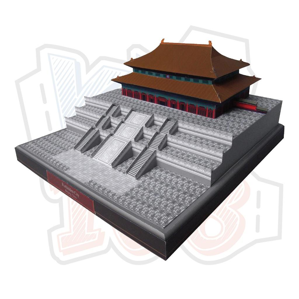 Mô hình giấy kiến trúc Trung Quốc Tử Cấm Thành Forbidden City