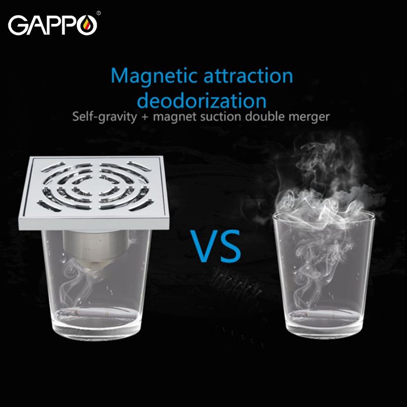 THOÁT SÀN ĐỒNG ĐÚC CAO CẤP NHẬP KHẨU NGA GAPPO G81052 MÀU CROME NGĂN MÙI TUYỆT ĐỐI - HÀNG CHÍNH HÃNG