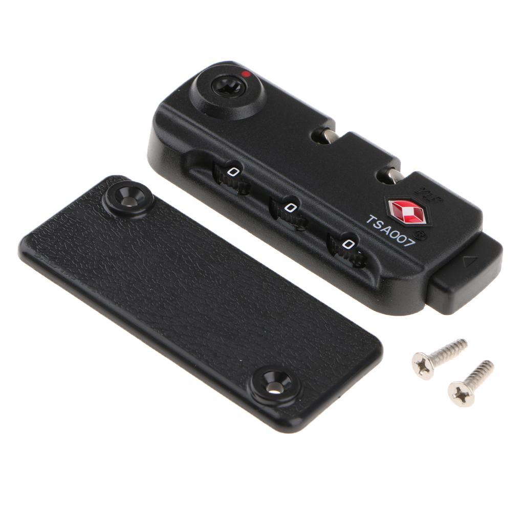 2xTSA 007 Secure Luggage 3 Digit Combination Padlock Suitcase Bag Code Lock T2