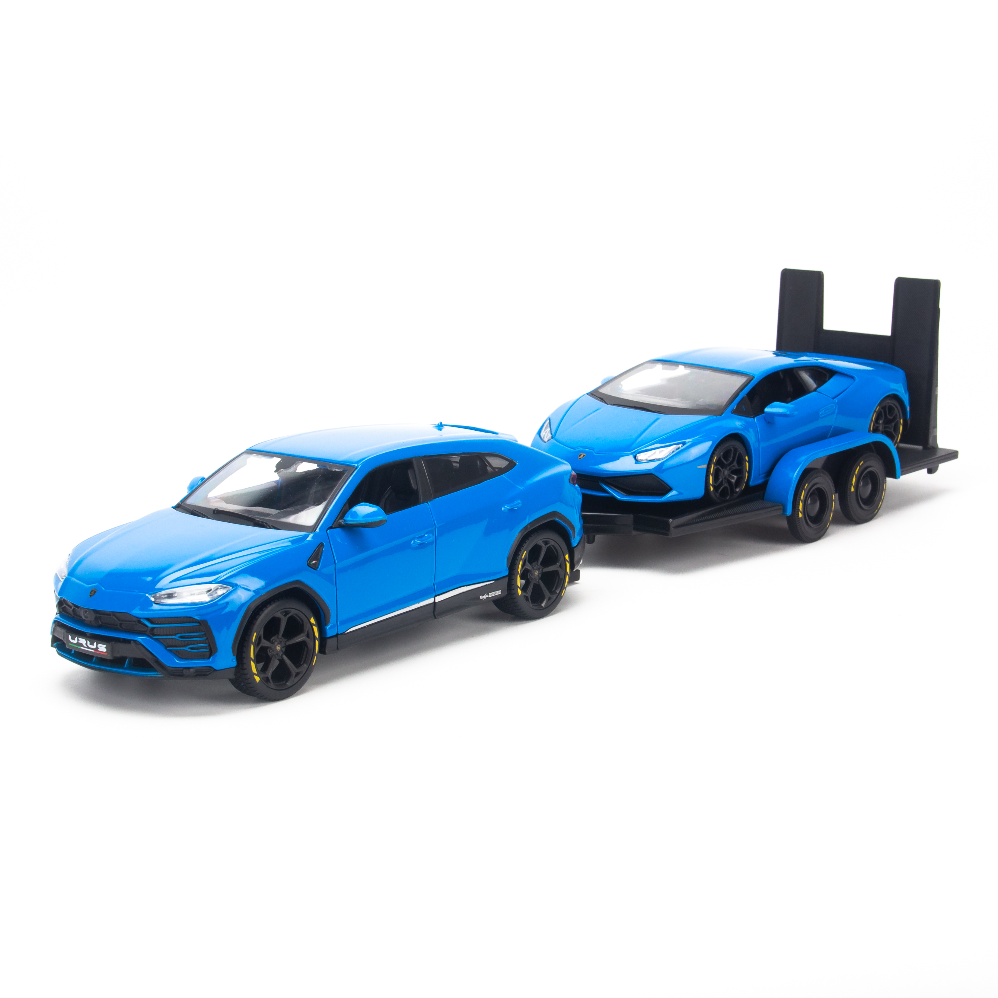 Mô hình xe Design Elite Transport - Lamborghini Urus + Huracan 1:24 Maisto - 32753