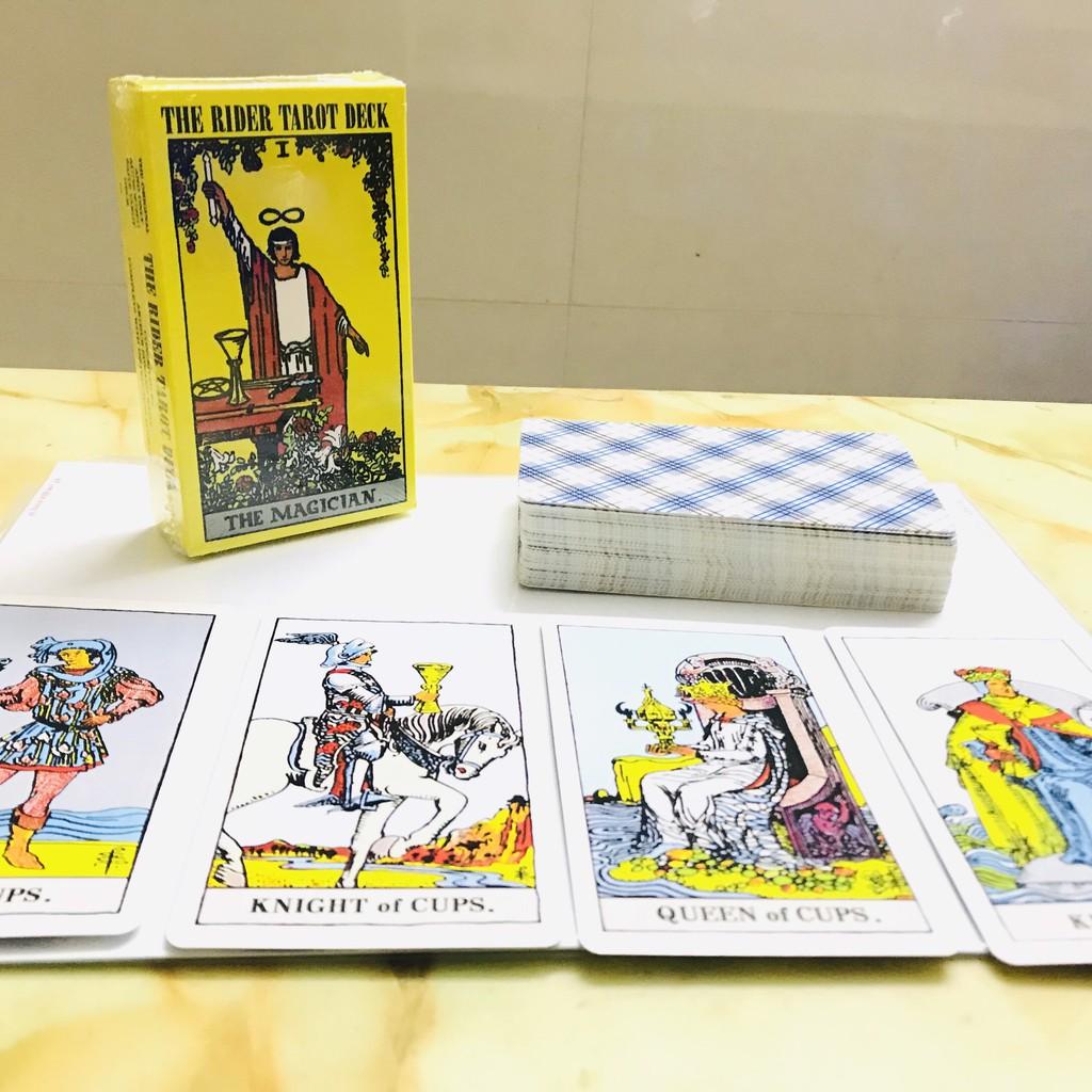 Bộ Bài Bói Tarot 78 Lá Cỡ Chuẩn 7x12cm The Rider Waite Deck Chính Hãng Amalife – Tặng Túi Đựng Bài Bằng Vải Nhung