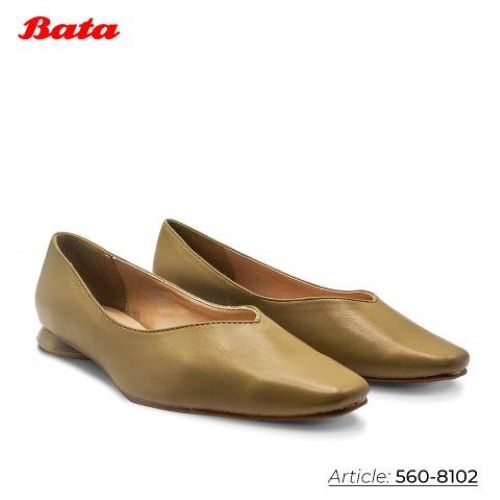 Giày bệt nữ màu vàng Thương hiệu Bata 560-8102