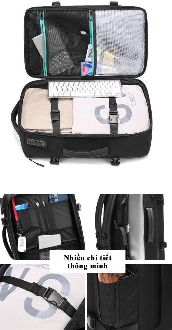 Balo Laptop Đa Năng 15.6 inch REEYEE RY113B - Hàng Chính Hãng
