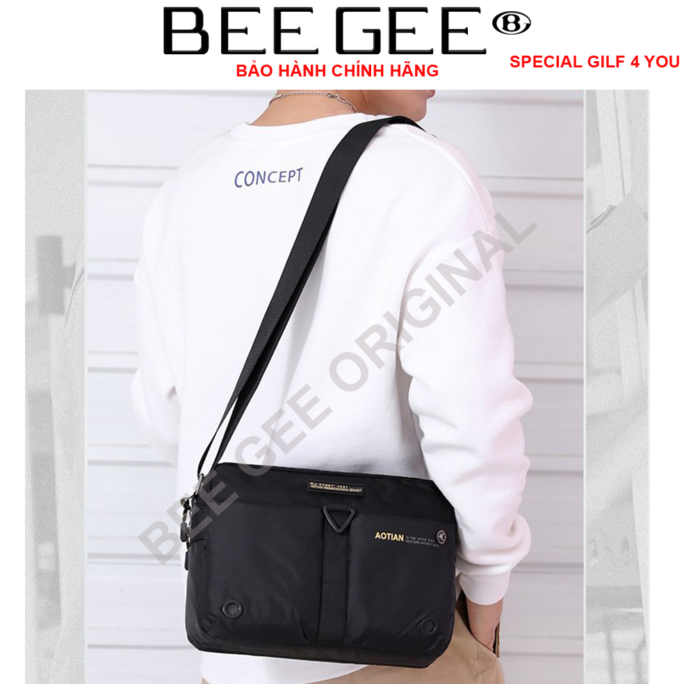 Túi đeo chéo nam cao cấp phong cách HÀN QUỐC BEE GEE DCN9018A (Tặng quà tặng ngẫu nhiên trong BEEGEE GILF COLLECTION)