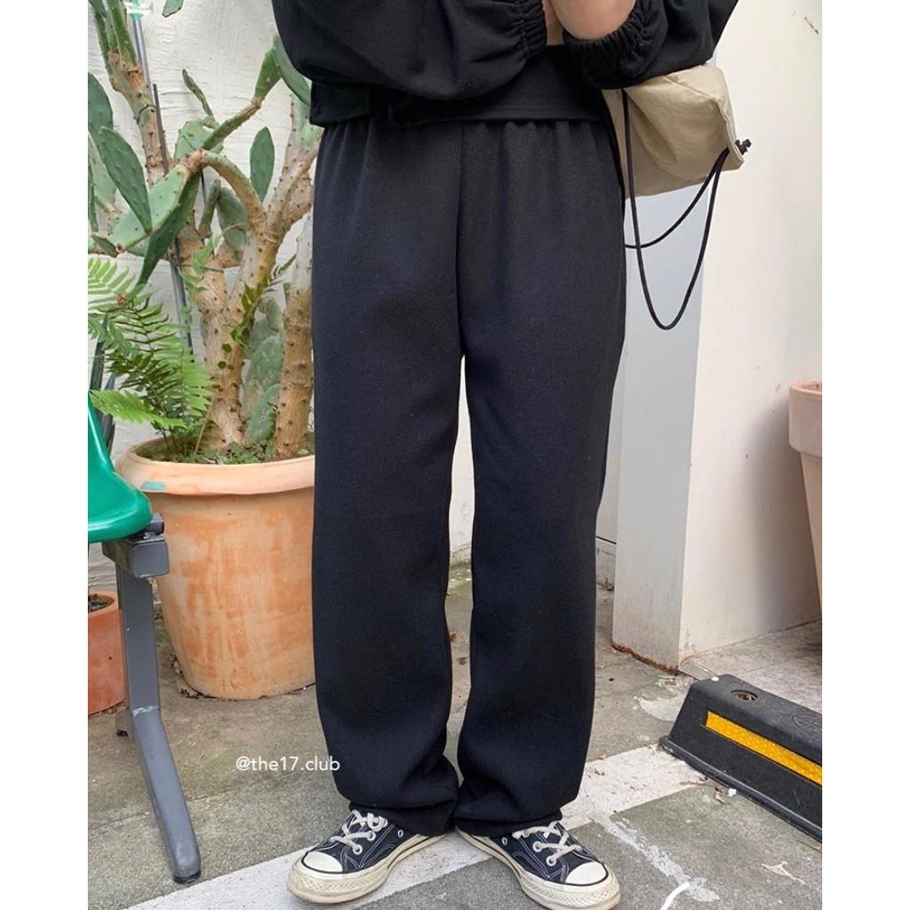 Quần KAKI PANTS - Quần Kaki lưng thun ống rộng nam nữ