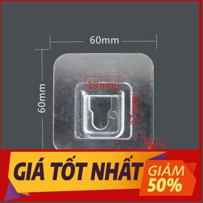 Miếng móc dán treo đồ dán gắn tường đa năng đỡ ổ cắm điện cúc phát wifi tranh ảnh siêu dính chắc trong suốt