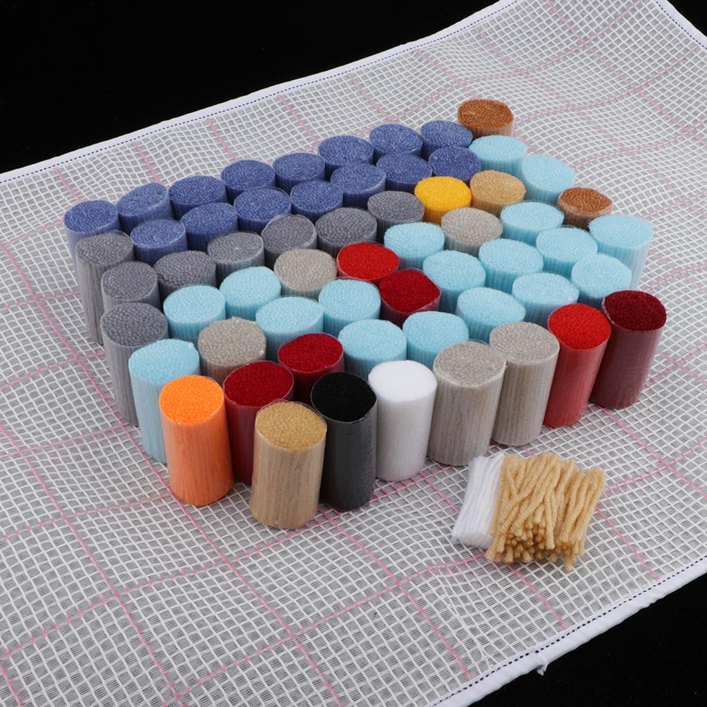 DIY Latch Hook Kit Rug Making Crafts for Kids/Adults 31 inch X 20 inch