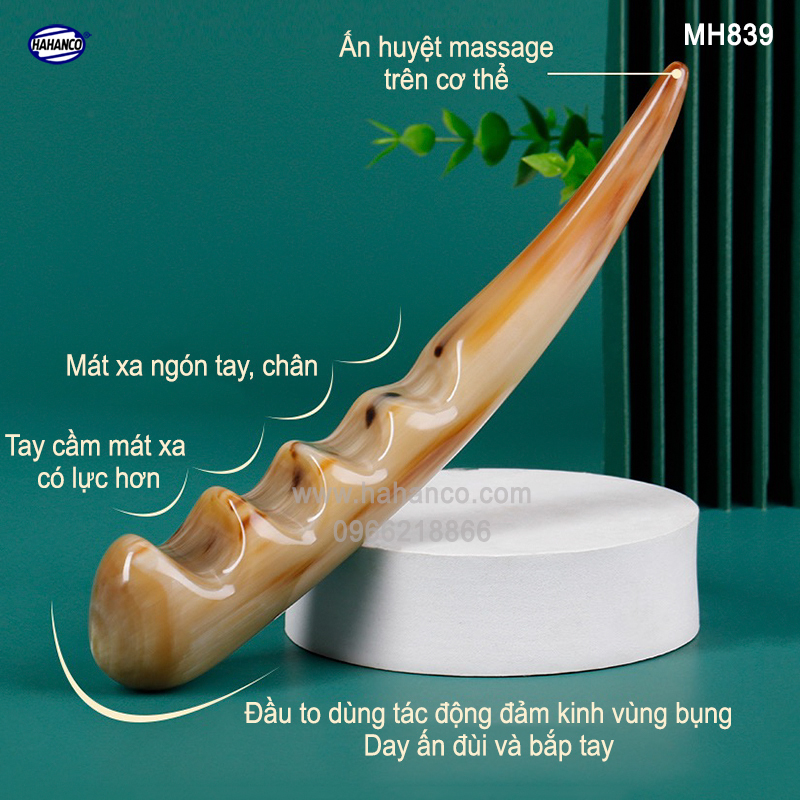 Dụng cụ điện chẩn bằng sừng (MH839) DAY ẤN HUYỆT MÁT XA - TAY/CHÂN/GAN/MẬT