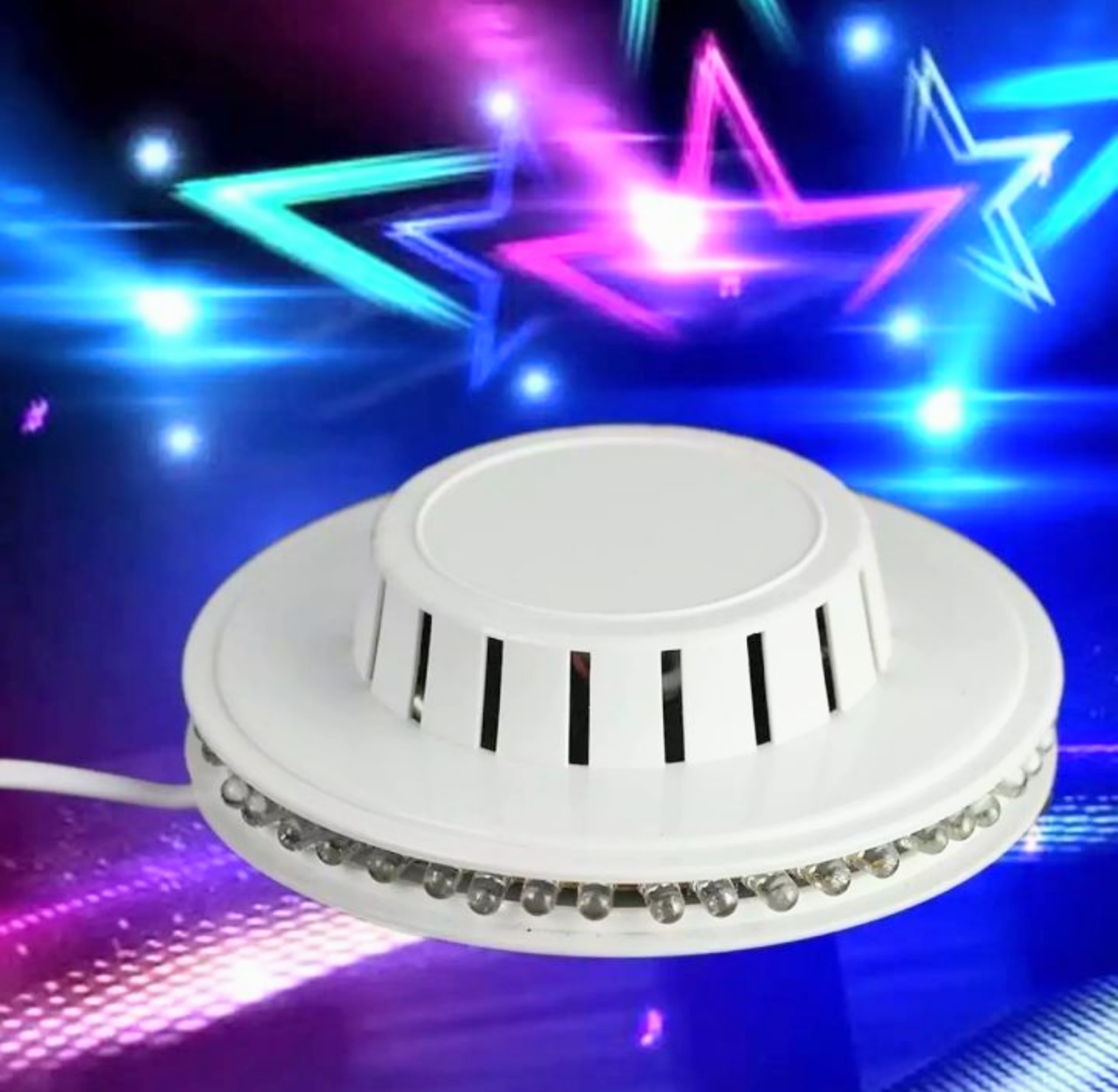 ĐÈN LED TRANG TRÍ NHẤP NHÁY XOAY NHIỀU MÀU KIỂU ĐÈN ĐĨA BAY CỰC CHẤT