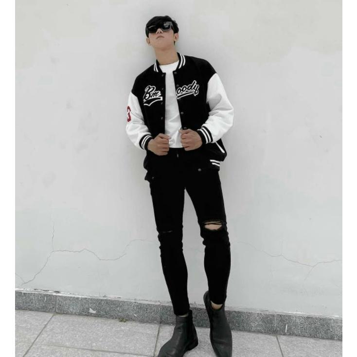 Áo khoác bomber unisex, áo khoác cặp đôi Bmoody
