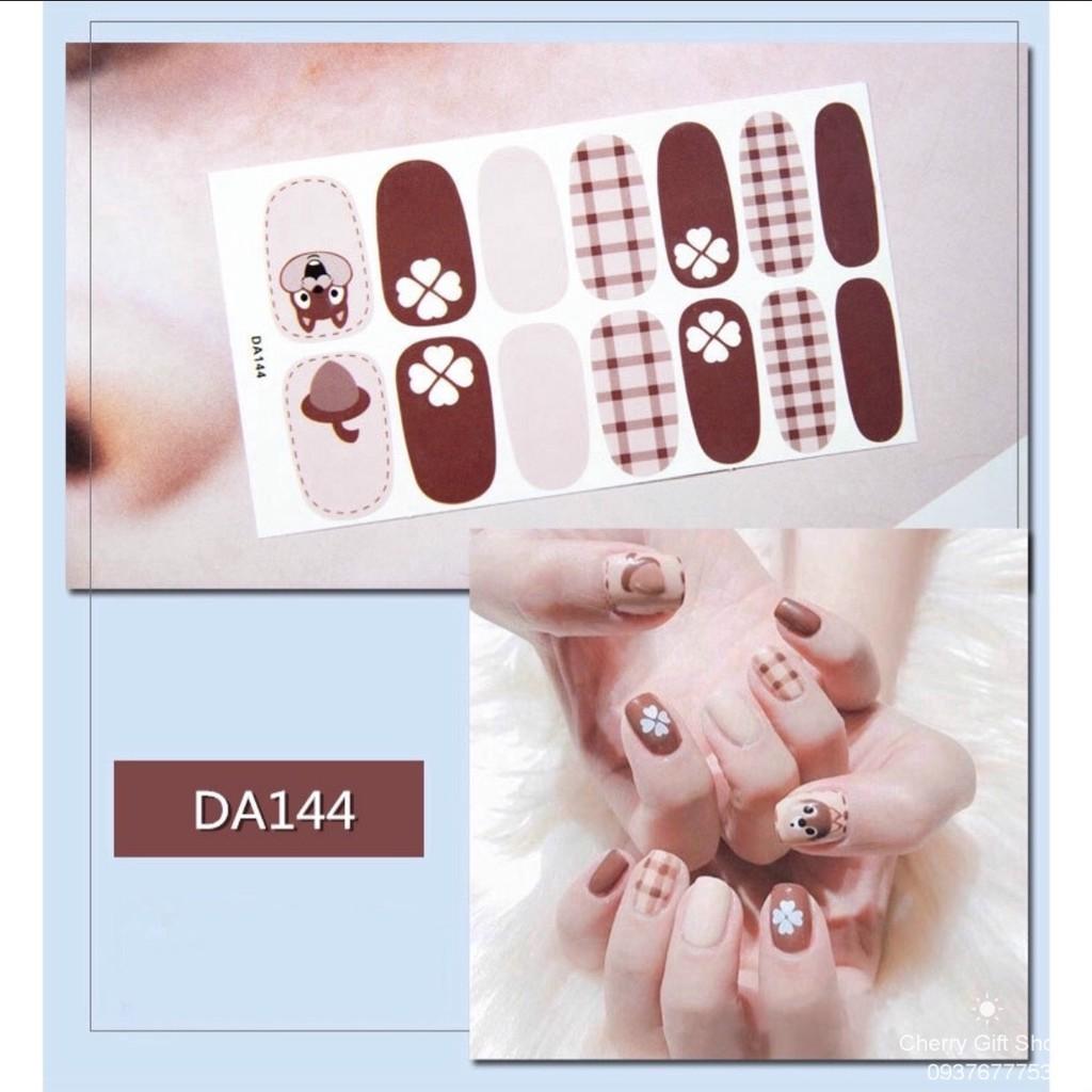 Bộ Dán Móng Tay Nail Sticker Gồm 14 Móng - Không Thấm Nước Có Độ Đàn Hồi Tốt