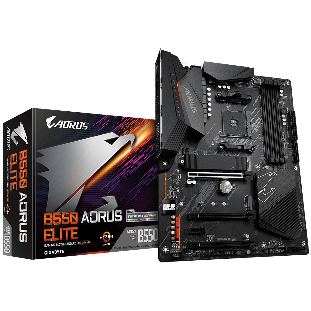 Bo mạch chủ Mainboard Gigabyte B550 AORUS ELITE AMD Socket AM4 - Hàng Chính Hãng