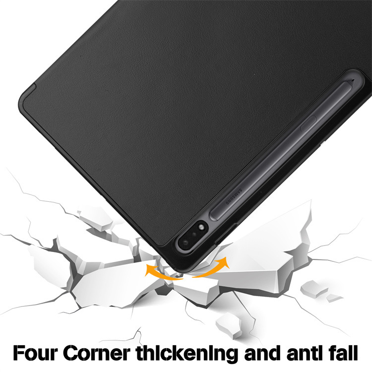 Bao da dành cho SamSung Galaxy Tab S7, Tab S8, Tab S6 Lite P610/P615, Tab S6 Lite 2022 P613/P619 Leather Smart Case dạng cuộn có ngăn để bút