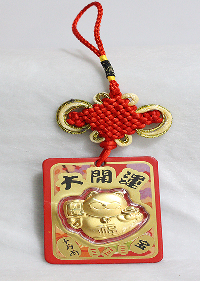 Bao lì xì Vàng 24k Mèo Vẫy Tài Trên Xe )