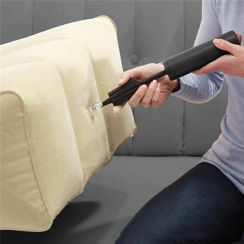 Bơm Hơi Gối Nêm Mút Thân Chân Chân Raiser Hỗ Trợ Gối Đệm Máy Bay Huấn Luyện Trẻ Em Giường Chân Miếng Lót