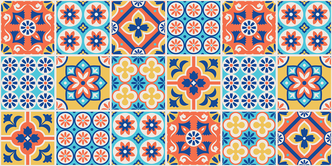 Decal Gạch bông KT34S