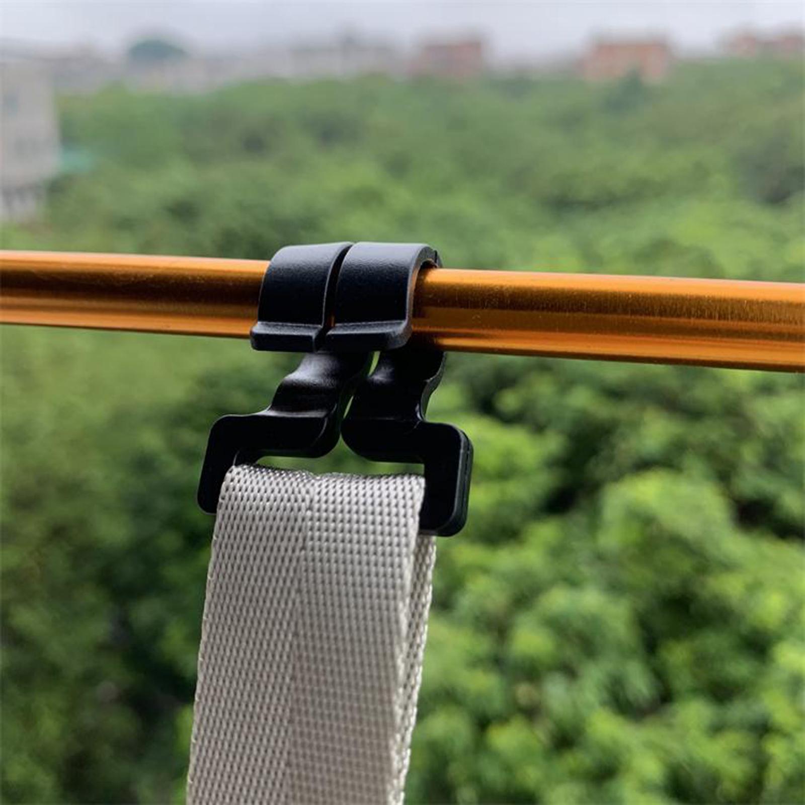 2-3pack 10x Camping Tent Pole Hook Awning Hooks Travel Nylon Set High Quality