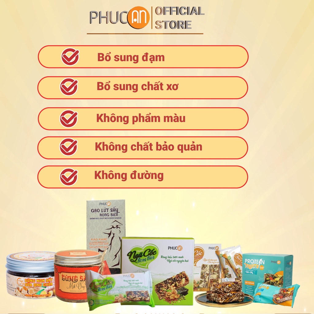 Combo 3 Hộp Thanh ngũ cốc Phúc An (đủ 3 vị)