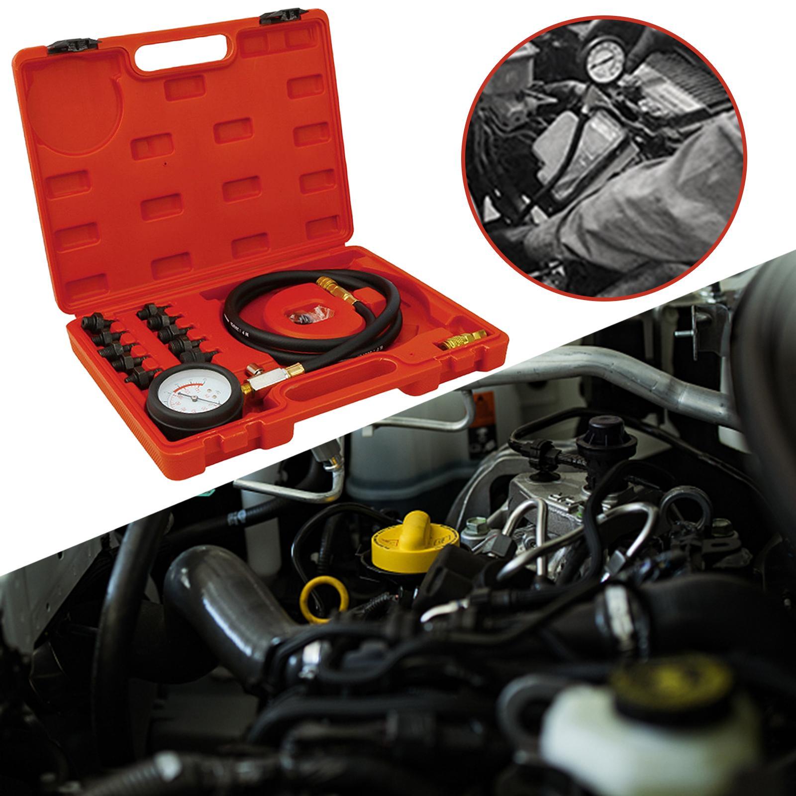 Universal Cylinder Pressure Gauge Set for RV Motorcycles Tester Kit