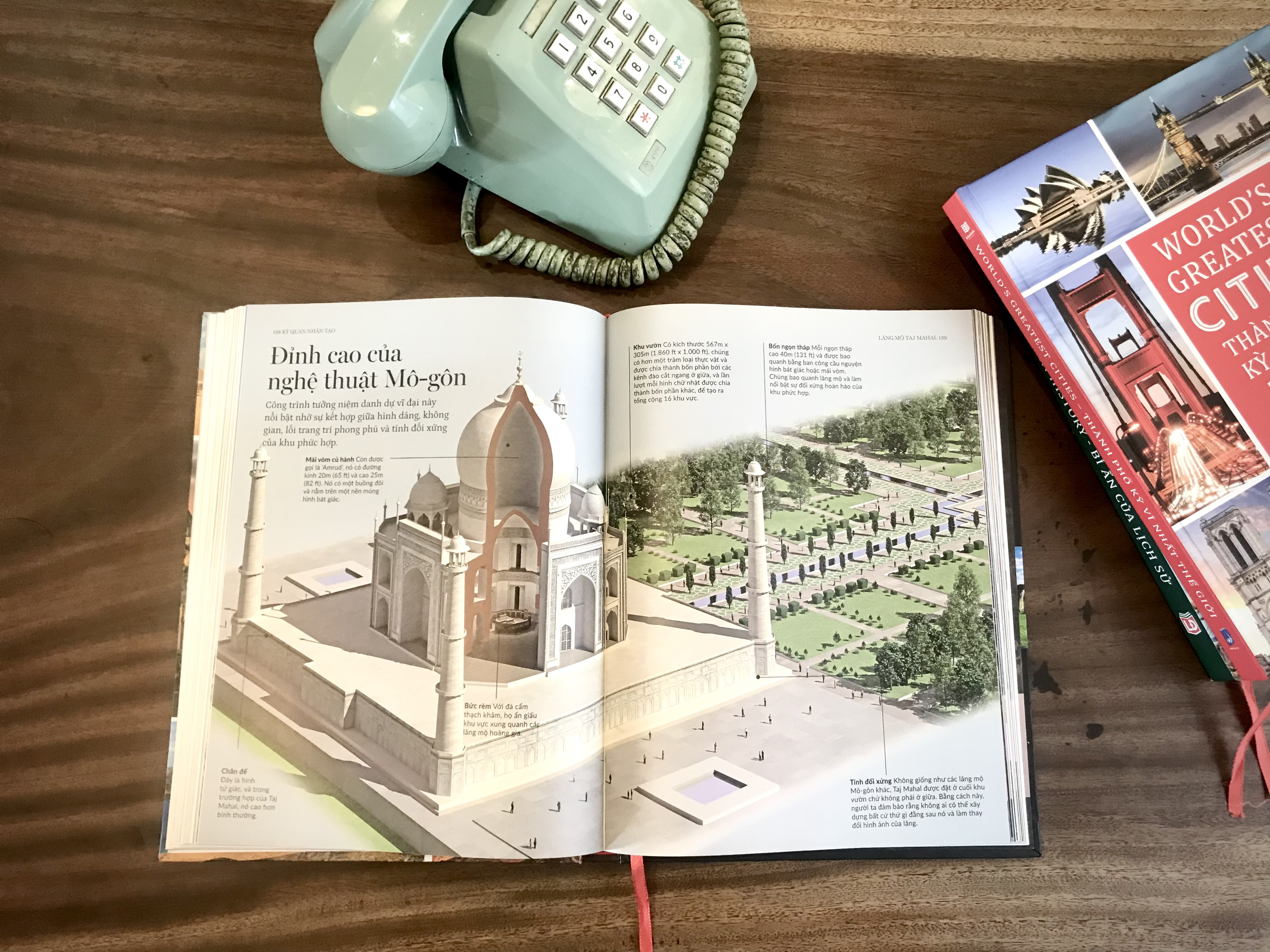 Sách Kỳ Quan Thế Giới - Hình ảnh Minh Họa 3D Giới Thiệu Chi Tiết Về 30 Kỳ Quan Thiên Nhiên Và Nhân Tạo Tuyệt Đẹp - Á Châu Books, Bìa Cứng, In Màu