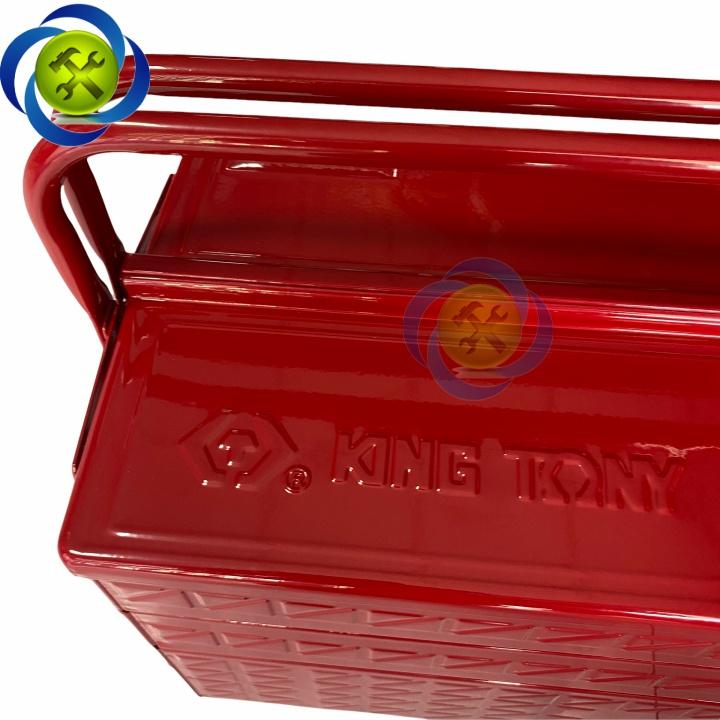 Thùng đồ nghề sắt 5 ngăn Kingtony 87402 kích thước 470x220x260mm