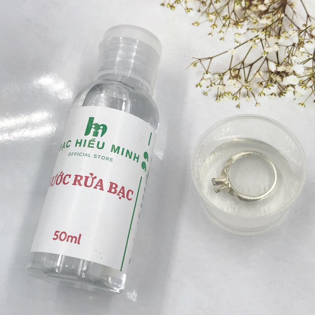 Nước  Nước Làm Sáng Bạc Tặng Kèm Khăn Lau Chuyên Dụng BẠC HIỂU MINH RB001