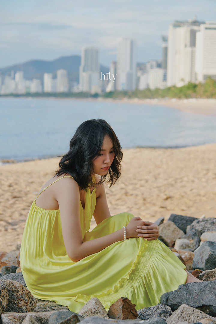 Đầm Midi Hai Hướng Dương DRE192 thời trang thiết kế Hity