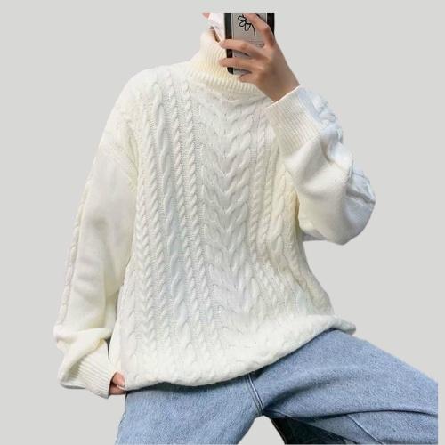 Áo Len Nam Nữ Faviti Cổ Lọ Thừng Đẹp Cao Cấp Chất Dày Dặn Cực Ấm Phong Cách Ulzzang Kiểu Dáng Hàn Quốc Form Rộng AL41