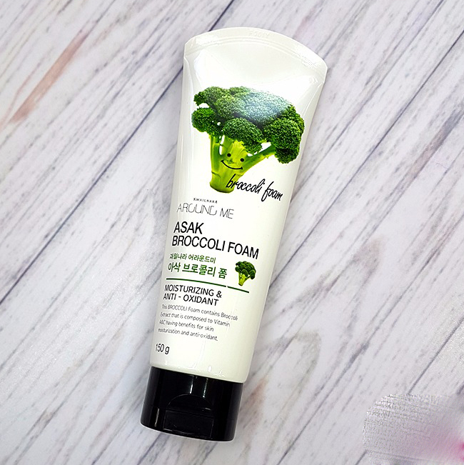 Sữa rửa mặt bông cải xanh Around Me Broccoli Foam Hàn Quốc 150g