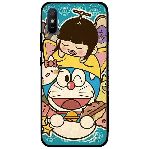 Hình ảnh Ốp lưng dành cho Xiaomi Redmi 9A mẫu Mèo Máy Nháy Mắt