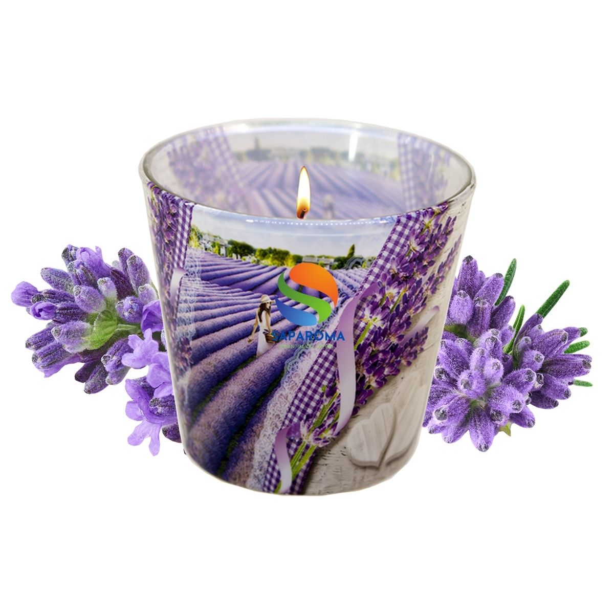 Ly nến thơm tinh dầu Bartek Lavender Kiss 115g QT00663 - nụ hoa oải hương, nến trang trí, thơm phòng, thư giãn, hỗ trợ khử mùi (giao mẫu ngẫu nhiên)