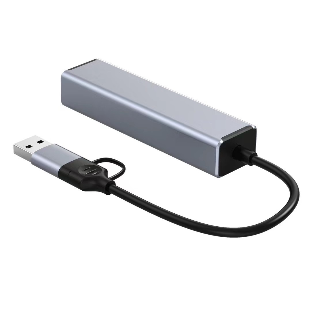 Hub USB 3.0 4 Cổng, Bộ Chia USB Hub Nhôm C Sang USB 3.0 Nhôm Cho Mac B00k, Mac Pr0/Mini