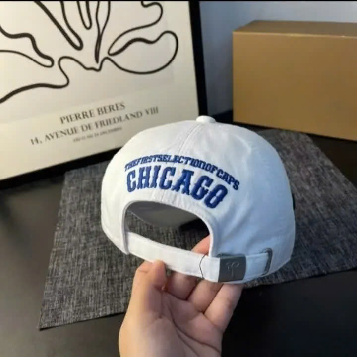 Nón kết, mũ lưỡi trai Chicago phối vải kaki form chuẩn siêu đẹp (Ảnh thật)