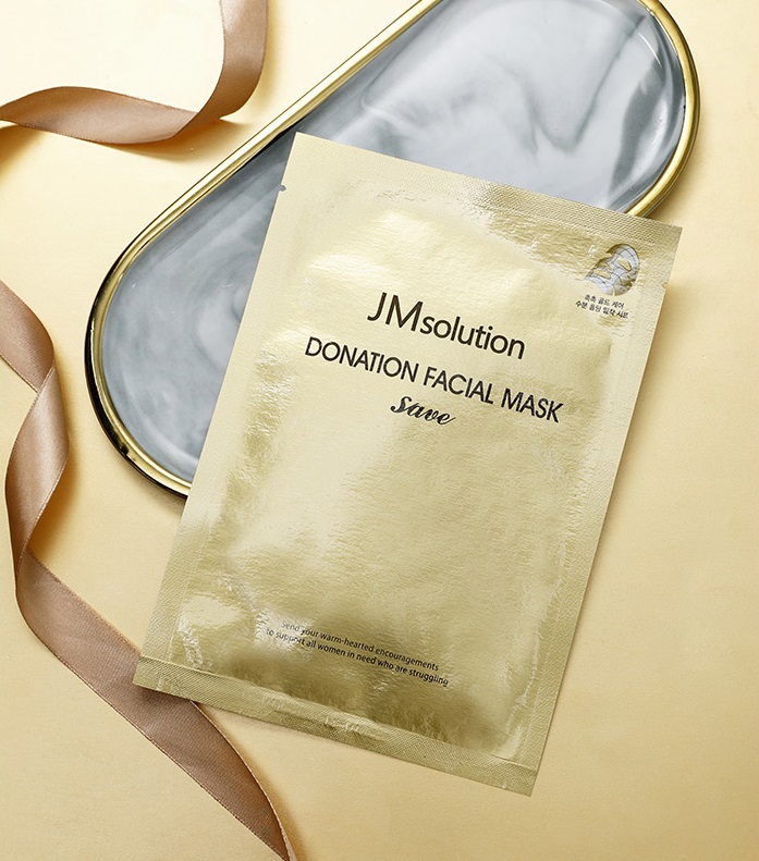 Mặt Nạ Tinh Thể Vàng Ngừa Lão Hóa JM Solution Donation Facial Mask Save 30ml