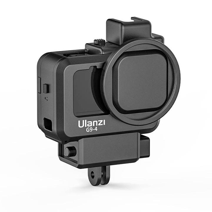 KHUNG CHO GOPRO 10 / GOPRO 9 ULANZI G9-4 CÓ KHE GẮN ADAPTER MIC LED - HÀNG CHÍNH HÃNG