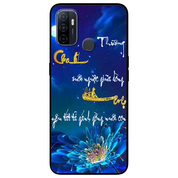 Ốp lưng dành cho Oppo A53  mẫu Thư Pháp Cha Mẹ
