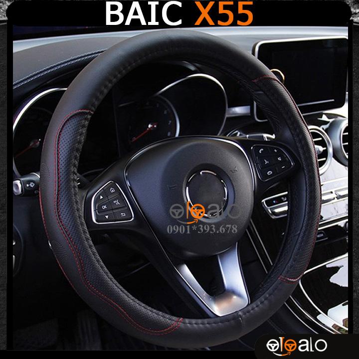 Bọc vô lăng xe ô tô BAIC X55 da PU cao cấp - OTOALO