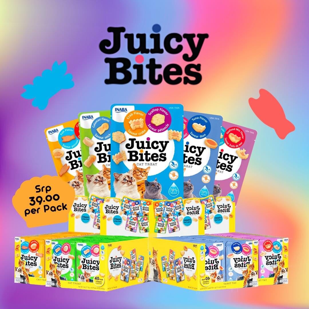 SNACK BÁNH THƯỞNG DẠNG MỀM INABA JUICY BITES CHO MÈO - NHẬP KHẨU INABA THÁI LAN