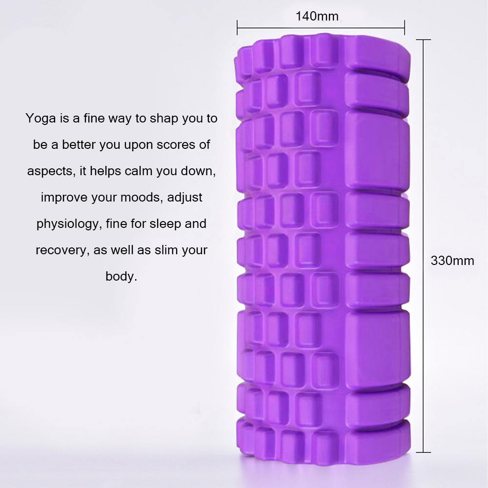Khối tập yoga con lăn có vân Massage thư giãn cơ bắp