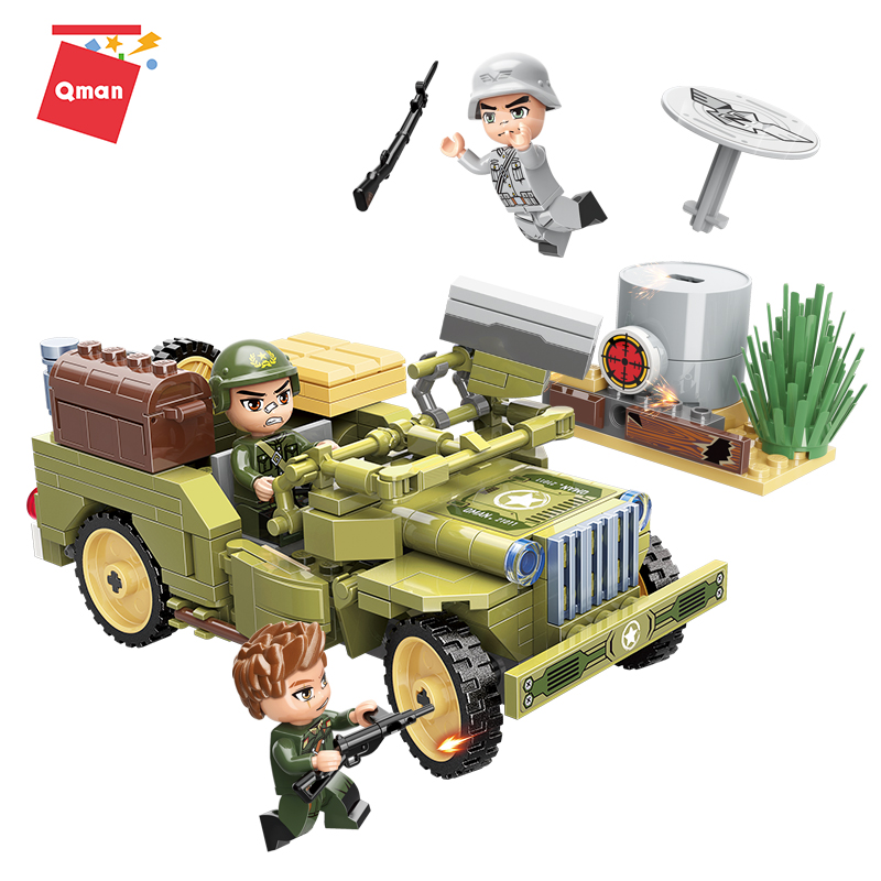 Đồ chơi xếp hình, lắp ráp lego Qman 21011 – Xe Jeep  (264 mảnh ghép)