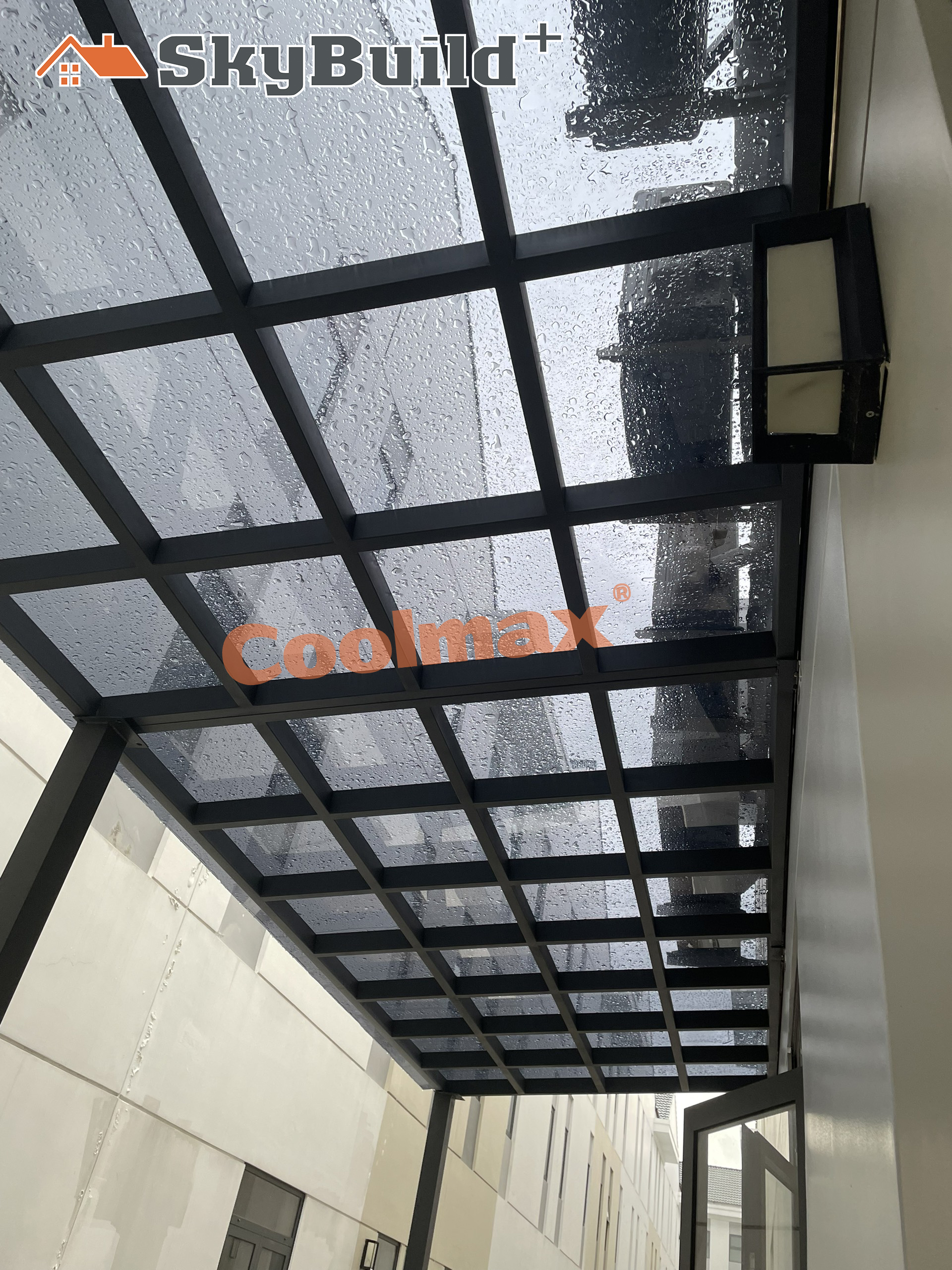 Tấm poly đặc Coolmax 2,8ly, khổ rộng 2,1m - tấm lợp lấy sáng - tấm nhựa trong suốt