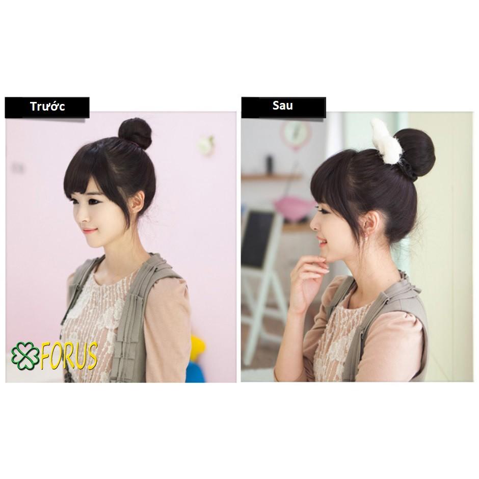 Tóc giả búi tròn củ tỏi B-Z45