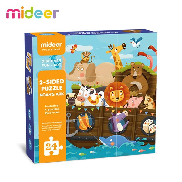 Xếp hình Mideer 24 Miếng - Tàu Noah's Ark Puzzle