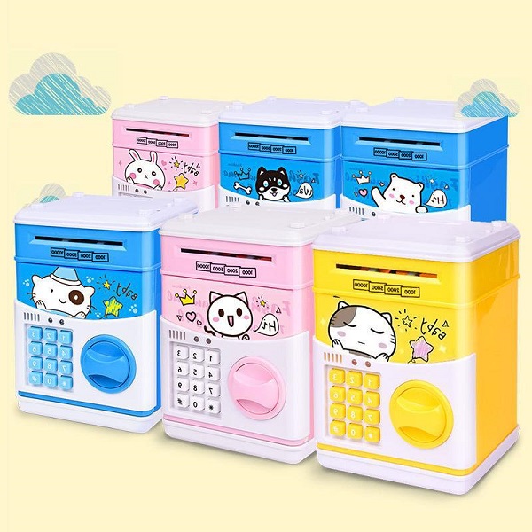 Đồ chơi két sắt mini dạy bé tiết kiệm
