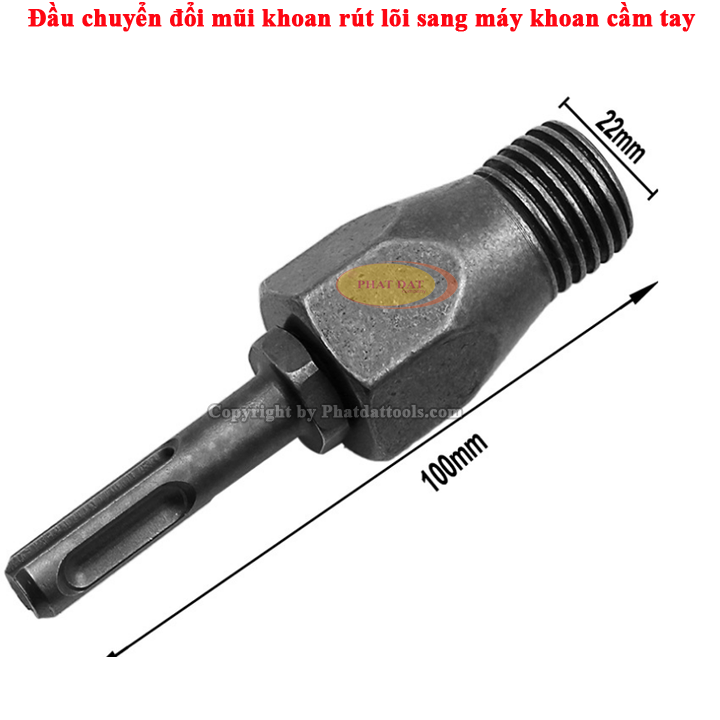 Đầu Chuyển Mũi Khoan Rút Lõi Lắp Máy Khoan Cầm Tay