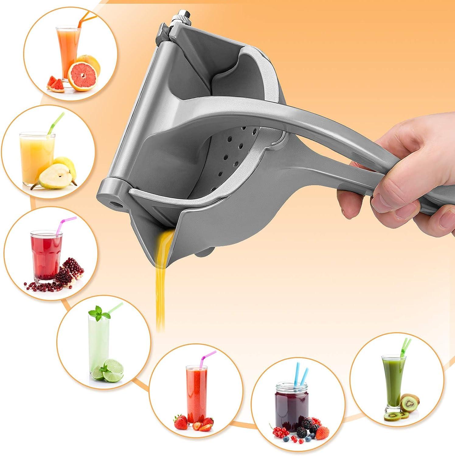 Máy vắt chanh chất lượng cao, thiết kế nặng, máy ép trái cây bằng tay, máy ép trái cây cầm tay, chanh, cam, chống ăn mòn, an toàn với máy rửa chén, nước ép trái cây, mạnh mẽ và bền bỉ